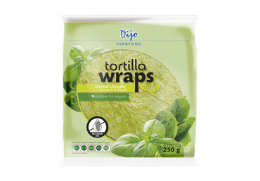 Tortilijos DIJO su špinatais, 250 g