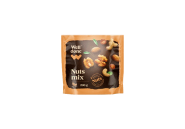 Riešutų mišinys WELL DONE, 200 g
