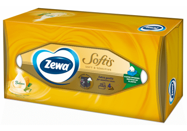 Vienkartinės nosinaitės ZEWA SOFTIS SENSITIVE, 80 vnt.