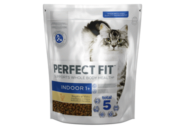 Sausas pašaras katėms PERFECT FIT, kambarinėms katėms, su vištiena, 1,4 kg