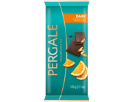 Juodasis šokoladas PERGALĖ su apelsinų įdaru, 100 g