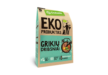 Ekologiški grikių dribsniai DOBELE, 500 g