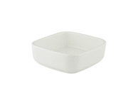 Kvadratinis dubenėlis AURORA Nordic White, 10 cm
