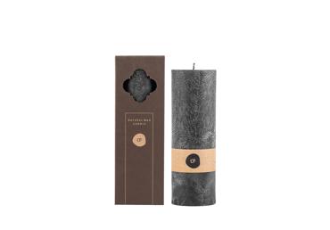 Kvepianti palmių vaško žvakė juoda CANDLE FAMILY, 16 cm