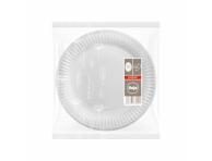 Vienkartinės lėkštės ILAJA WHITE, 23cm, 40 vnt.