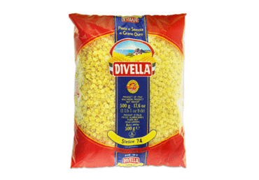 Smulkūs makaronai DIVELLA STELLINE Nr. 74, 500 g Smulkūs makaronai DIVELLA STELLINE Nr. 74, 500 g