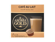 Kavos kapsulės AROMA GOLD CAFE AU LAIT, 160 g