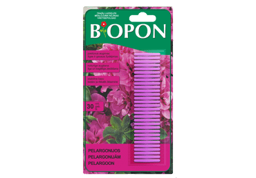 BIOPON trąšų lazdelės pelargonijoms, 30 vnt.