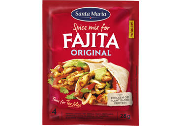 Fachitų prieskonių mišinys SANTA MARIA TEX MEX, 28 g