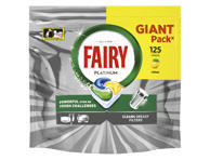 Automatinių indaplovių kapsulės FAIRY Platinum Lemon, 125 vnt