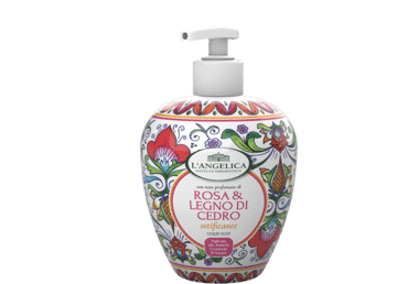 Rankų muilas su rožėmis ir kedro mediena L'Angelica, 500 ml 