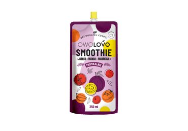 Mango ir pasiflorų Smoothie OWOLOVO, 250 ml