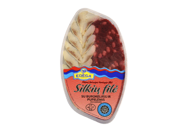Silkių filė su burokėliais ir pupelėmis EDEGA, 200 g