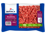 Atšaldyta smulkinta kiauliena ir jautiena, rieb. <18 %, 450 g