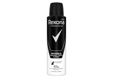 Vyriškas purškiamasis dezodorantas REXONA INVISIBLE BLACK&WHITE