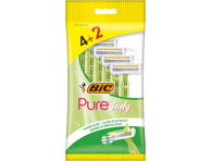 BIC Pure Lady 3 Aloe moteriški vienkartiniai skustuvai, 4+2vnt.