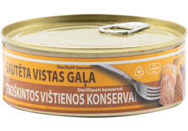 Konservuota troškinta vištiena ECON, 230 g