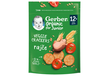 Krekeriai GERBER Organic, pomidorų skonio, 100 g LT EKO 001