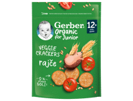 Krekeriai GERBER Organic, pomidorų skonio, 100 g LT EKO 001