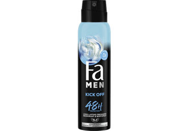Vyriškas purškiamasis dezodorantas FA MEN KICK OFF, 150 ml