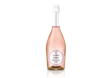 Putojantis rausvasis sausas vynas CAMPO PROSECCO ROSE, 750 ml