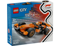 Konstruktorius LEGO® City F1® vairuotojas su McLaren lenktyniniu auto