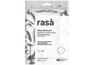 Giliai drėkinanti lakštinė veido kaukė RASA 4D BOOSTER, 23 g