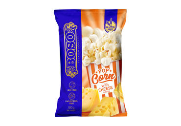 Spraginamieji kukurūzai BOSO, sūrio skonio, 100 g