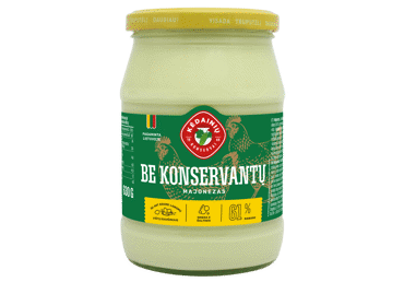 Majonezas BE KONSERVANTŲ, 62 % rieb., 630 g - 2