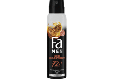 Vyriškas purškiamasis antiperspirantas FA MEN RED CEDARWOOD, 150 ml