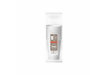 Vienkartiniai puodeliai ILAJA WHITE, 230ml,10vnt