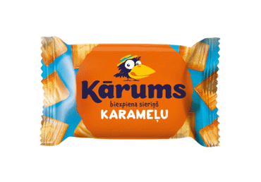 Gl. varškės sūrelis KARUMS su karamel. glaistu, 22 % rieb., 45 g - 1