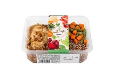 Kepta vištienos filė su grikiais ir daržovėmis, 290 g