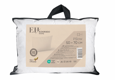 Pagalvė ELDORADO HOME carbon antistress, 50 x 70 cm, 1 vnt.