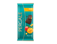 Juodasis šokoladas PERGALĖ su mangų įdaru, 100 g