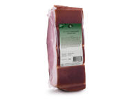 Šaltai rūkytas BAJORŲ kiaulienos kumpis, kaimiško sk., I r., 1 kg