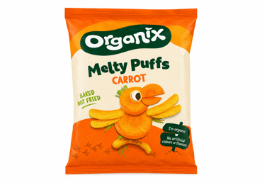 Ekologiškos morkų lazdelės ORGANIX, nuo 6 mėn., 20 g