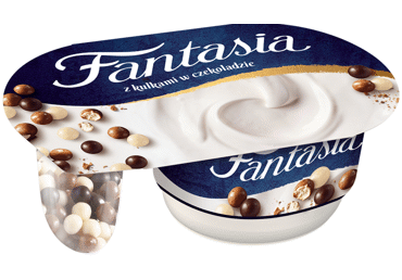Valg. krem. jogurtas su šok. rutuliukais FANTASIA, 8,3%rieb., 100 g