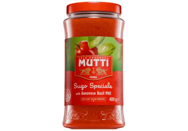 Padažas makaronams MUTTI su bazilikais, 400 g