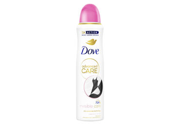Moteriškas purškiamasis dezodorantas DOVE INVISIBLE CARE, 150 ml
