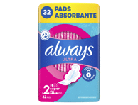 Higieniniai paketai ALWAYS Ultra Super Plus, S2, 32 vnt.