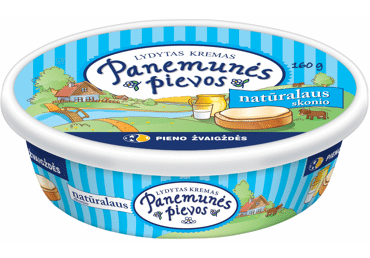 Lydytas kremas PANEMUNĖS PIEVŲ, natūralaus sk., 22 % rieb., 160 g
