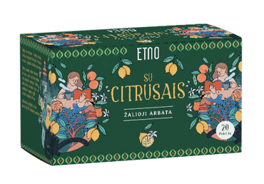Žalioji arbata su citrusais ETNO, 40 g