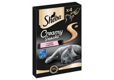Skanėstas katėms SHEBA su lašišomis, 48 g