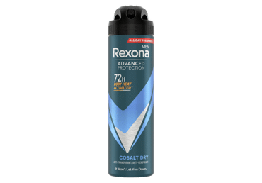 Vyriškas purškiamasis dezodorantas REXONA COBALT DRY, 150 ml