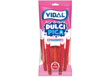 Guminukai VIDAL DULCI PICA, braškių skonio, 90 g