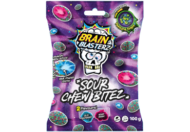 Guminukai BRAIN BLASTERZ SOUR CHEW BITEZ, 100 g