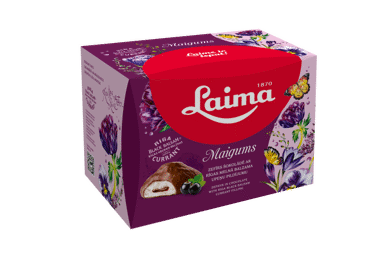 Zefyrai LAIMA MAIGUMS su juodųjų serbentų įdaru, 185 g - 1
