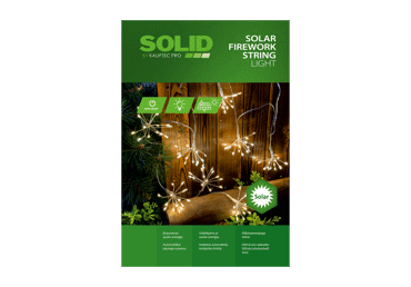 Saulės fejerverkų girlianda SOLID