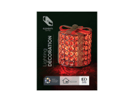 Šviečianti dekoracija, 13x13x18cm